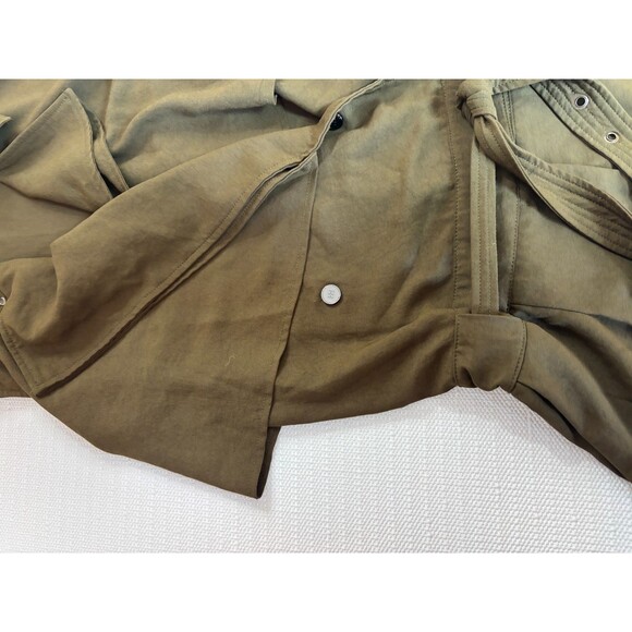 HH Haute Hippie Safari Trench Romper Women's XS Collared Oversized, Sleeveless - Picture 8 of 10